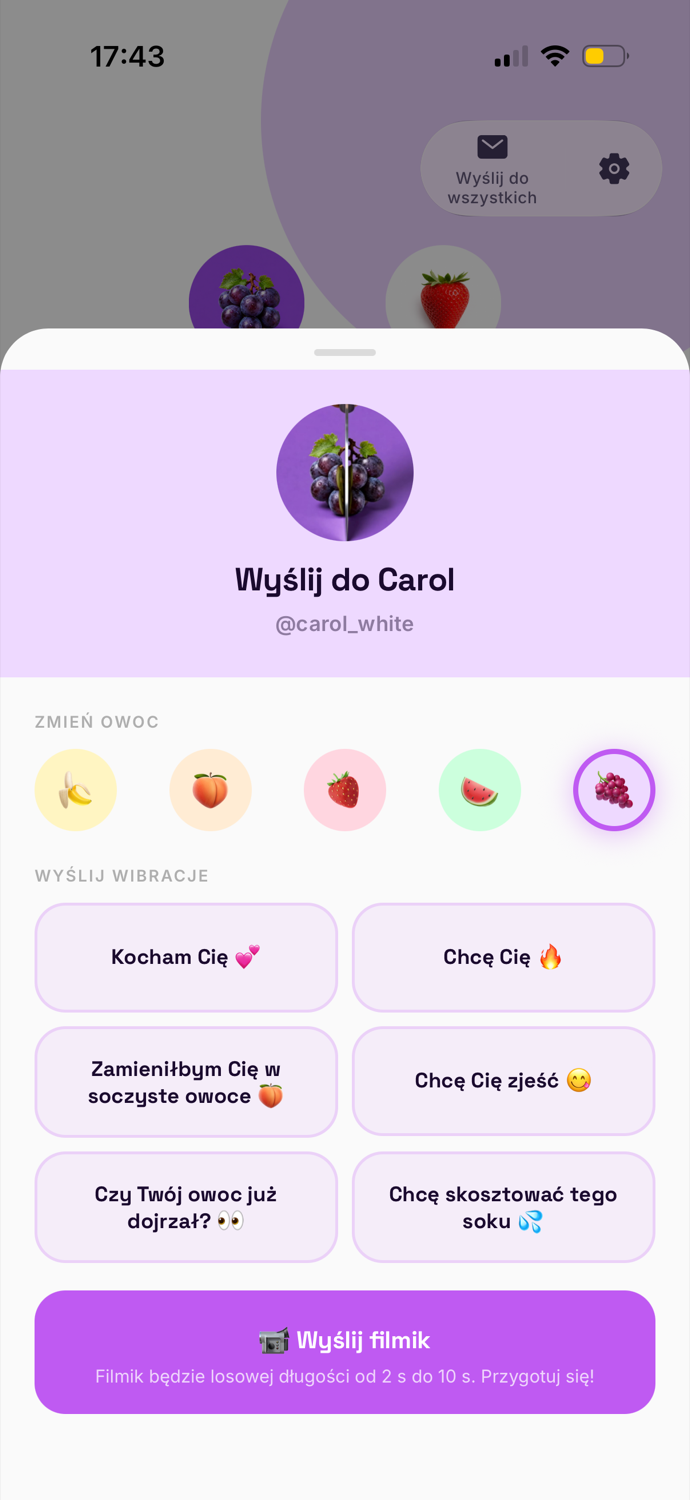 ASAPP send screen
